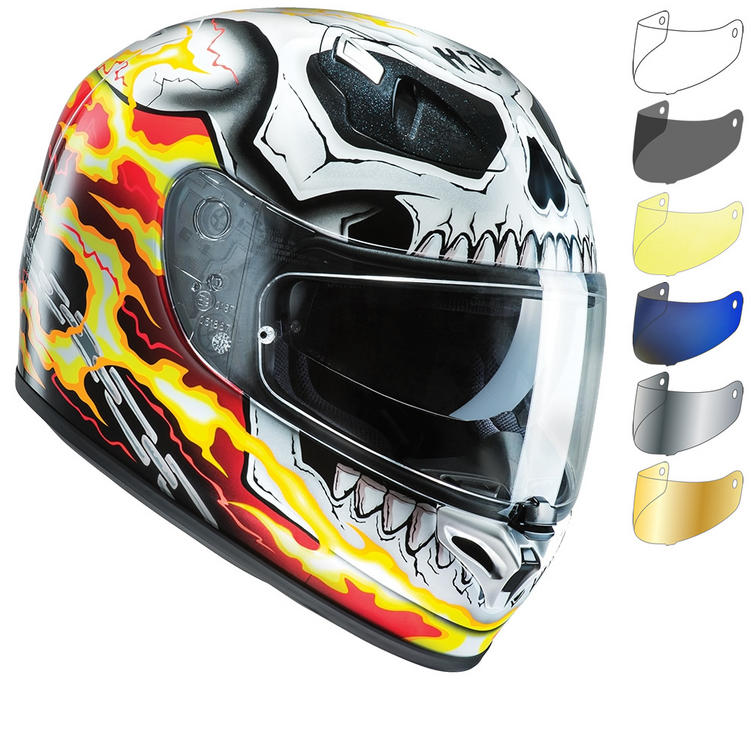 HJC FGST Ghost Rider Motorcycle Helmet & Visor Full Face Helmets