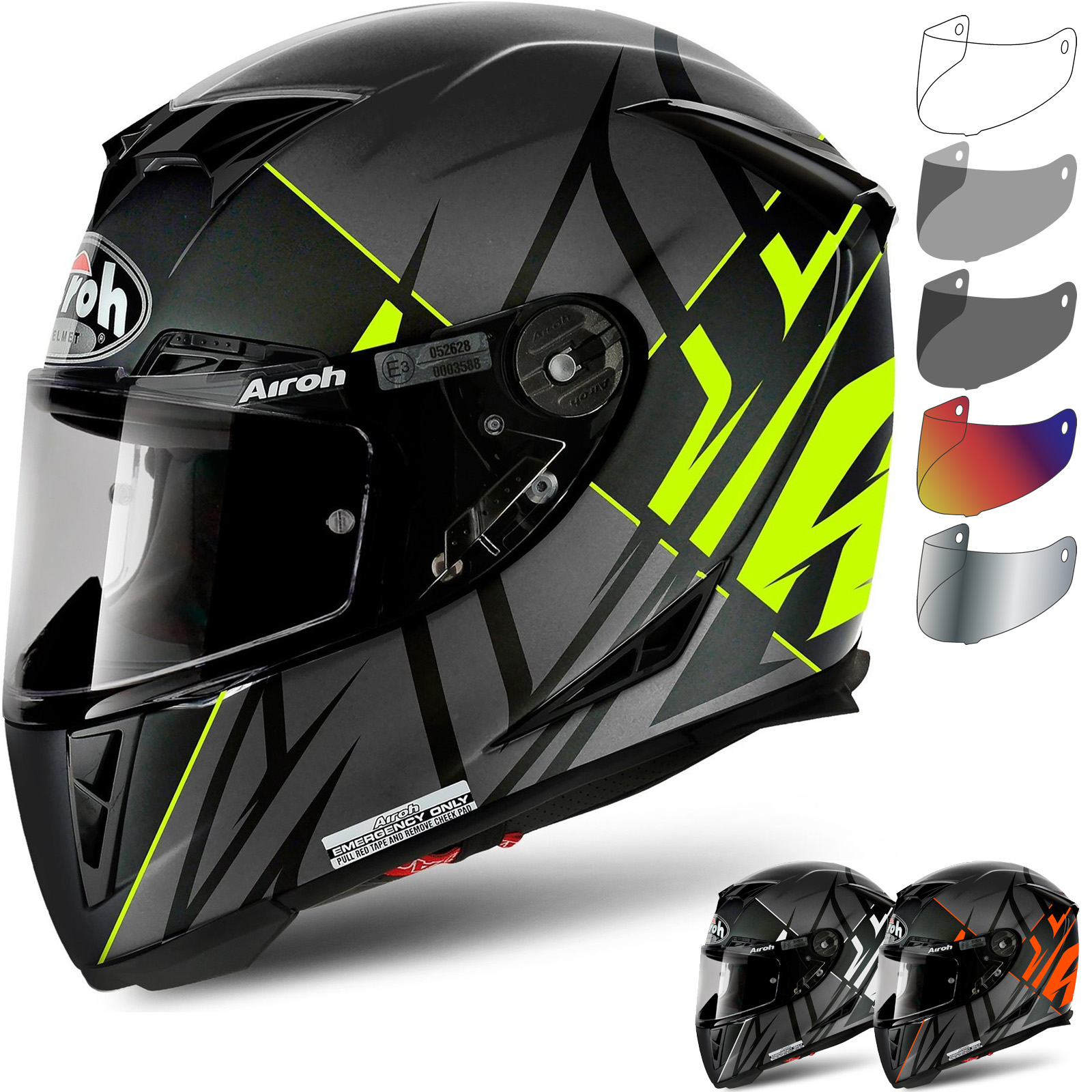 Airoh GP500 Sectors Motorcycle Helmet & Visor Full Face Helmets