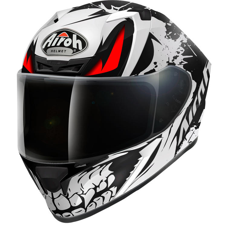 Airoh Valor Bone Motorcycle Helmet & Visor Full Face Helmets