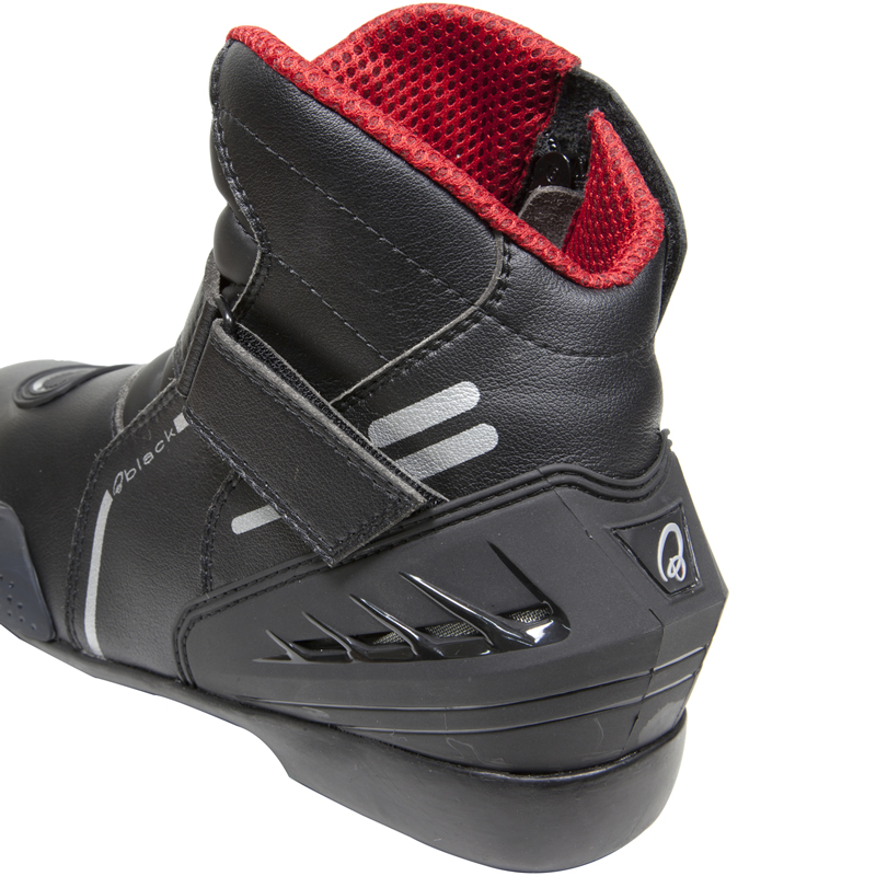 BLACK CIRCUIT SHORT ANKLE MOTORCYCLE SPORTS BIKE MOTORBIKE RACE BOOTS ...