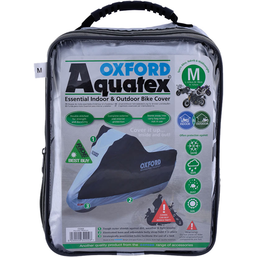 Oxford Aquatex Medium Motorcycle Cover (CV202) Biker Gifts