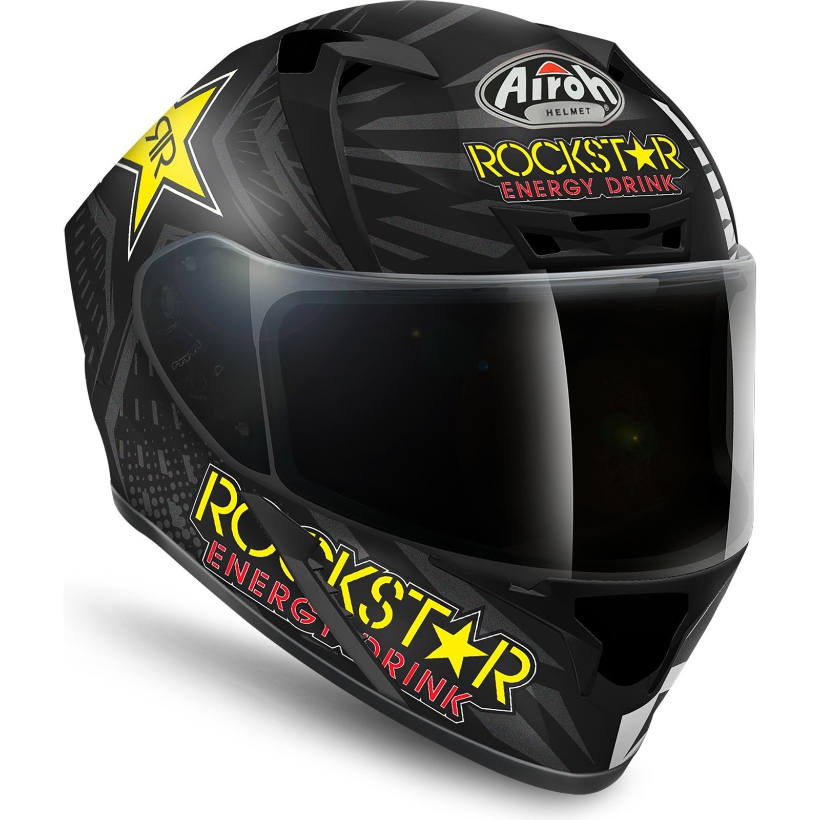 Airoh Valor Rockstar Motorcycle Helmet & Visor Full Face Helmets