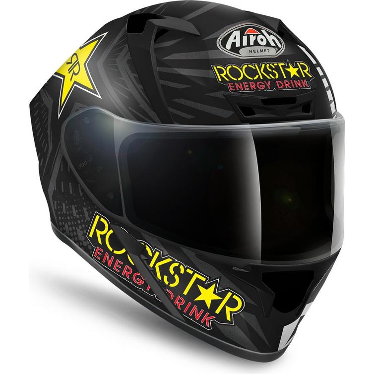 Airoh Valor Rockstar Motorcycle Helmet & Visor Full Face Helmets