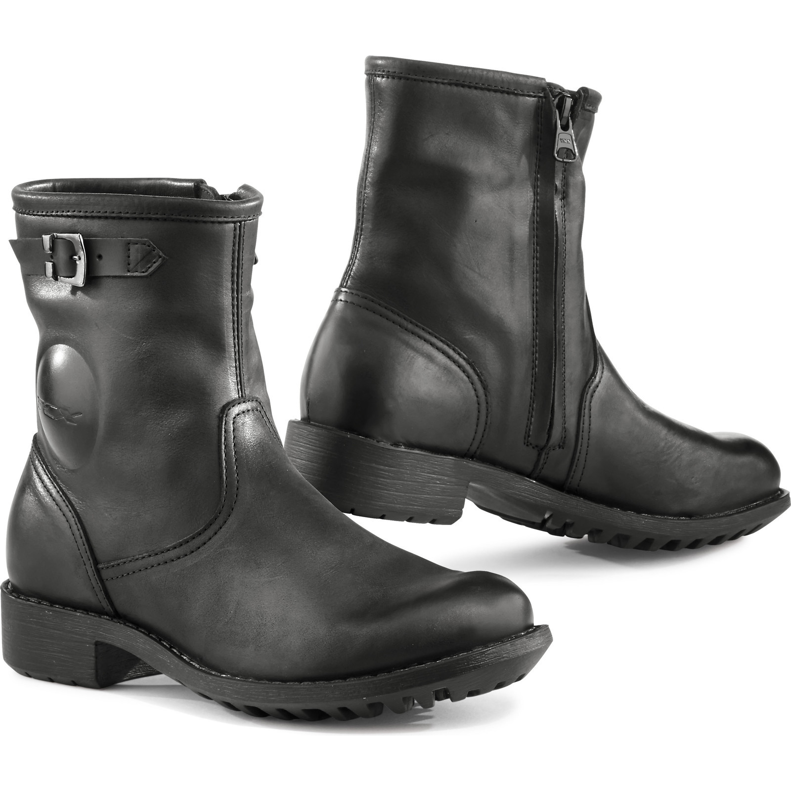 ladies leather biker boots size 4