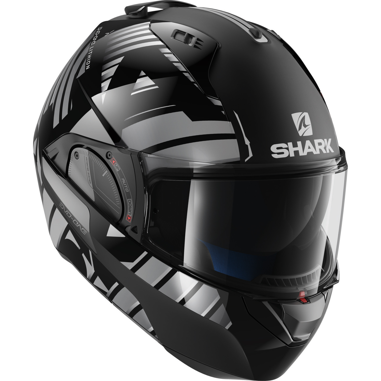 Shark Evo-One 2 Lithion Flip Front Motorcycle Helmet & Visor - Ladies ...