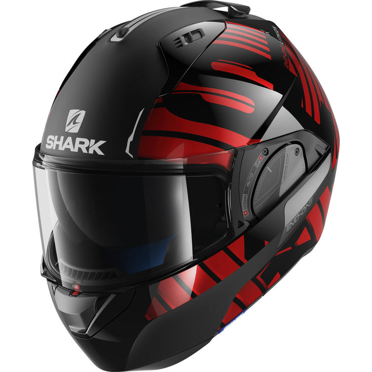 Shark Evo-One 2 Lithion Flip Front Motorcycle Helmet & Visor - Ladies ...