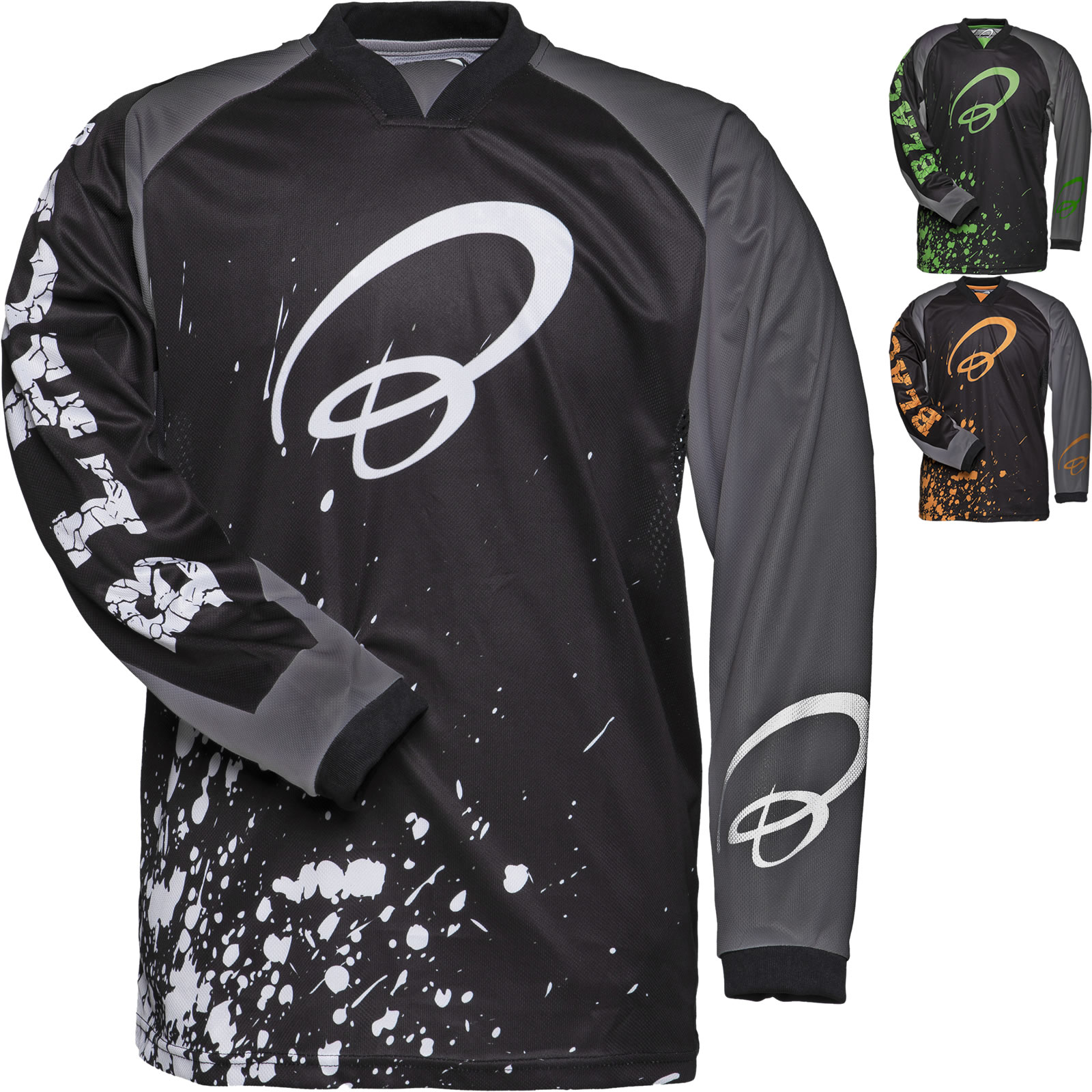 Black MX Splat Motocross Pants