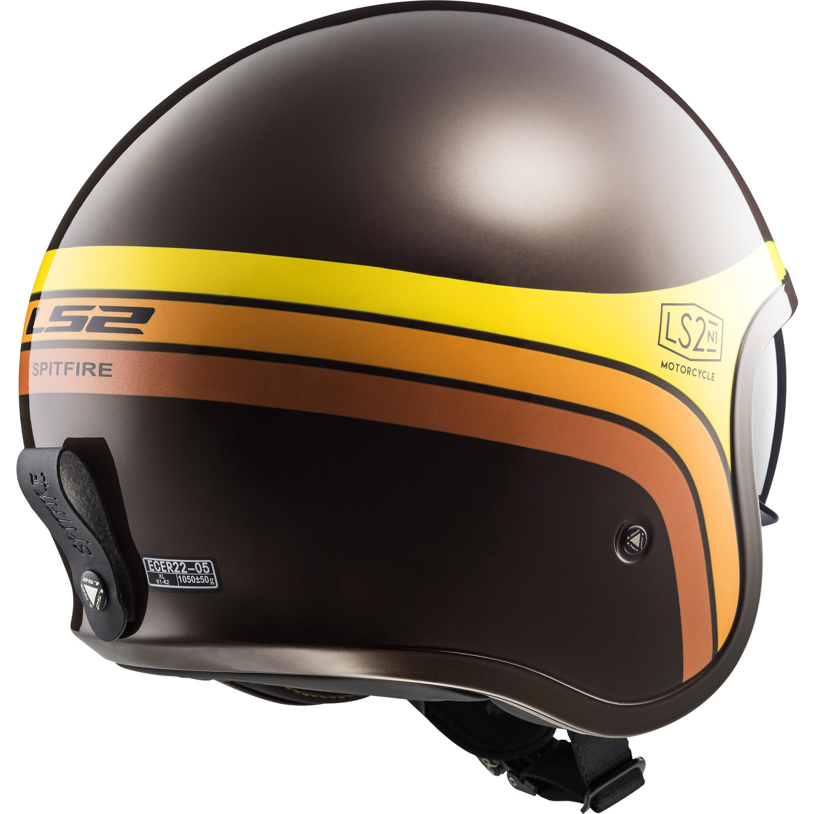LS2 OF599 Spitfire Sunrise Open Face Motorcycle Helmet - Open Face