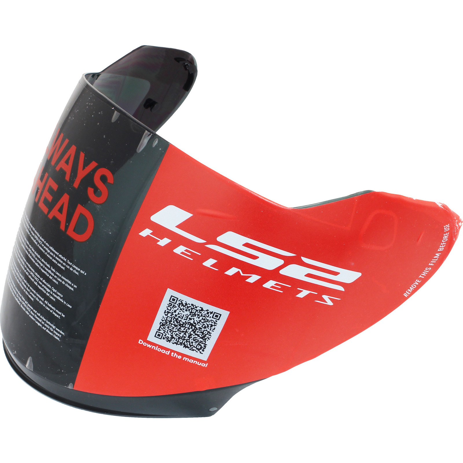 LS2 OF521 Infinity Smart Open Face Motorcycle Helmet & Visor Open