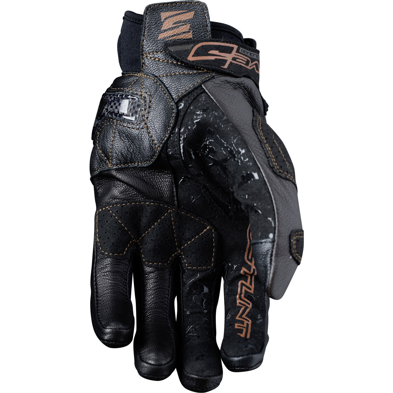 Five Stunt Evo Leather Motorcycle Gloves Secret Sale
