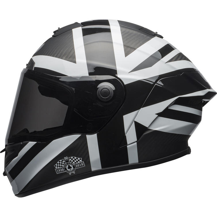 Bell Race Star Ace Cafe Blackjack Motorcycle Helmet & Visor - Full Face ...