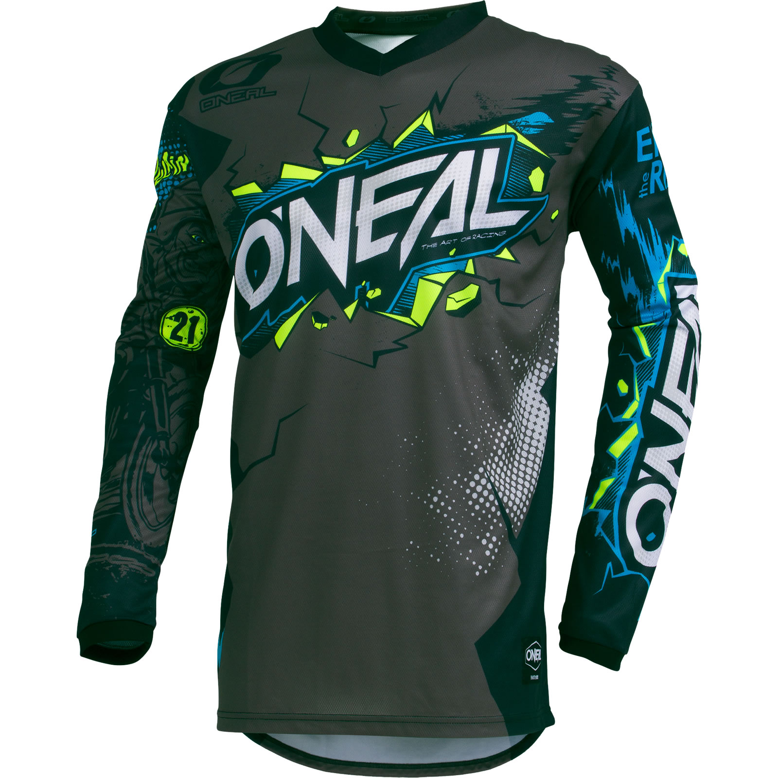 Oneal Element 2020 Villain Youth Motocross Jersey Junior Clothing