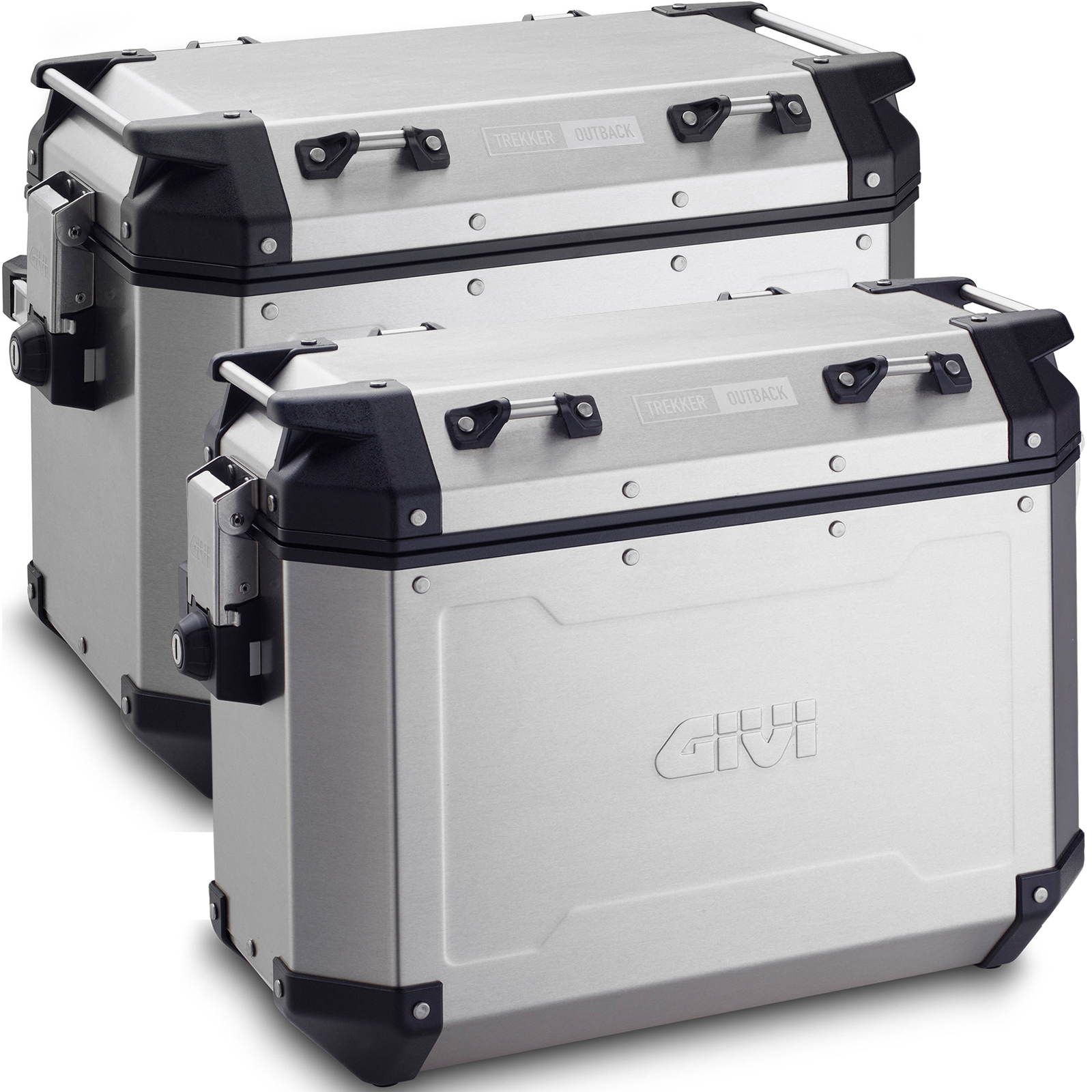 Givi Trekker Outback Monokey Cam-Side Panniers 48L \u0026 37L 2018  (OBKN4837APACK2) - Panniers - Ghostbikes.com