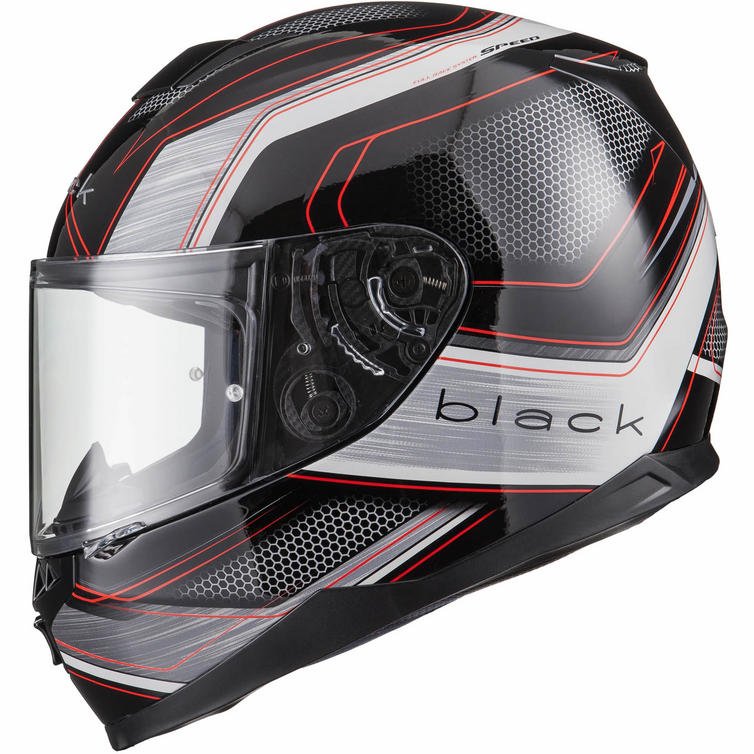 Black Titan Speed Motorcycle Helmet & Visor Full Face Helmets