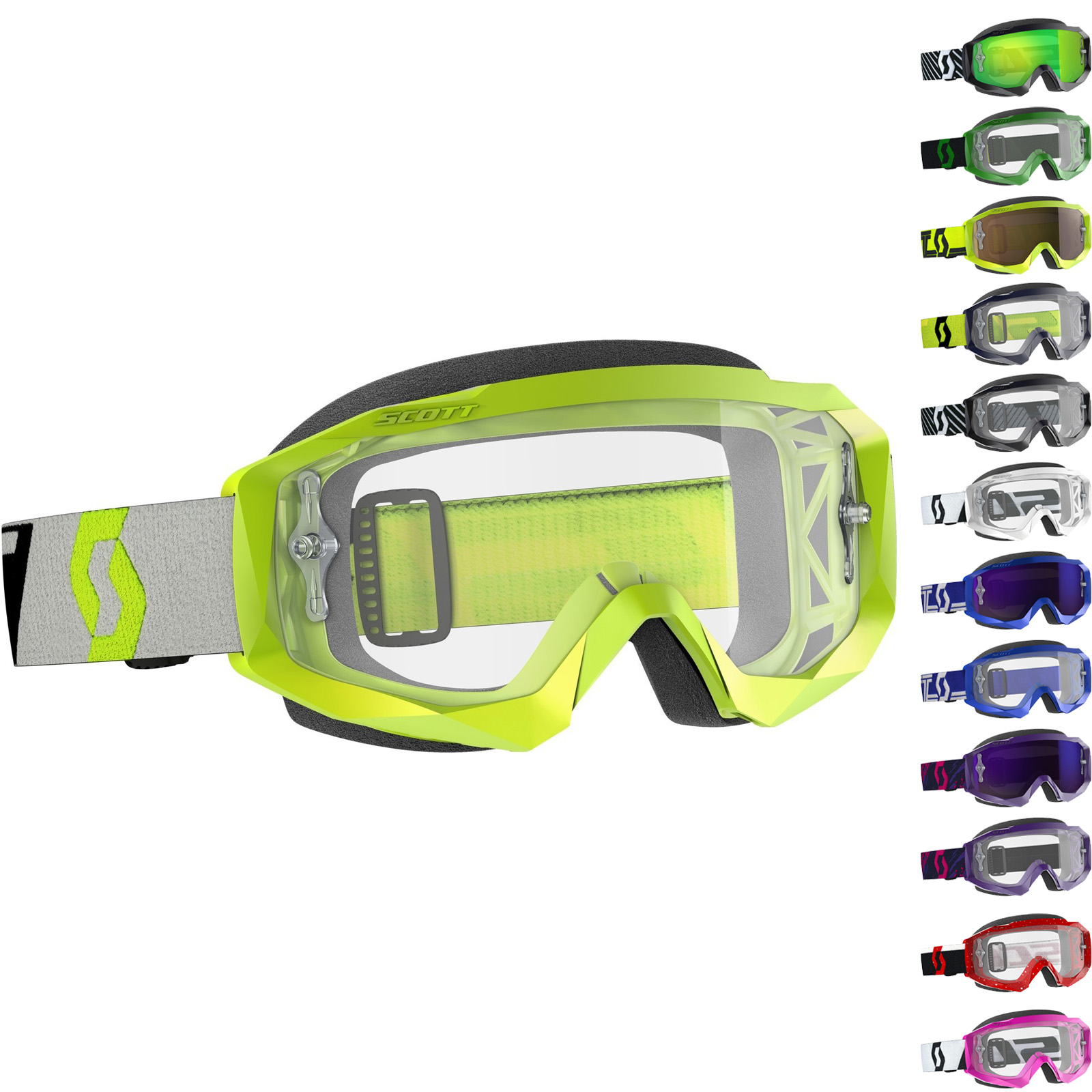 Scott Hustle X MX Motocross Goggles Goggles