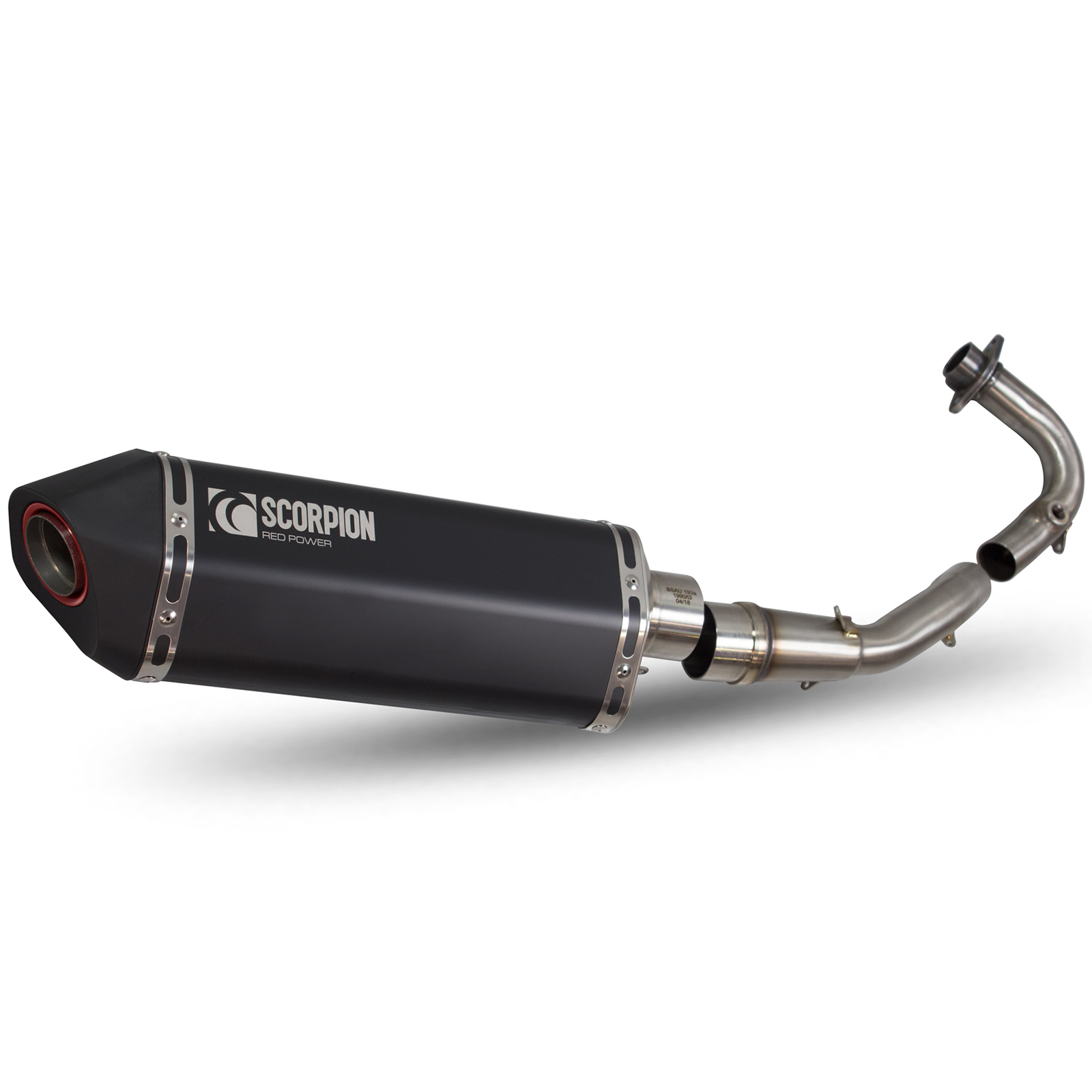 Scomadi TL125 Serket Full System Black Ceramic Coated Exhaust sleeve