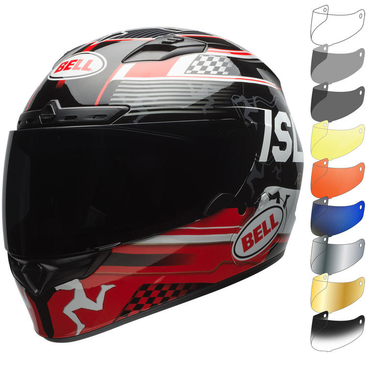 Bell Qualifier DLX MIPS Isle Of Man 18 Motorcycle Helmet & Visor