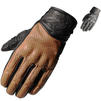 Black Freedom Short Leather Motorcycle Gloves Thumbnail 1