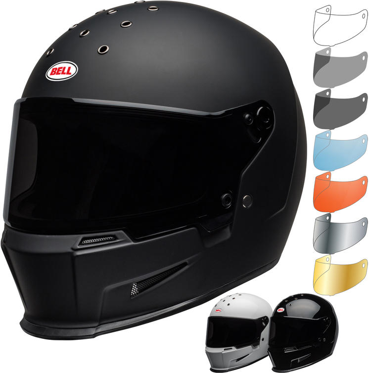 Bell Eliminator Solid Motorcycle Helmet & Visor Full Face Helmets