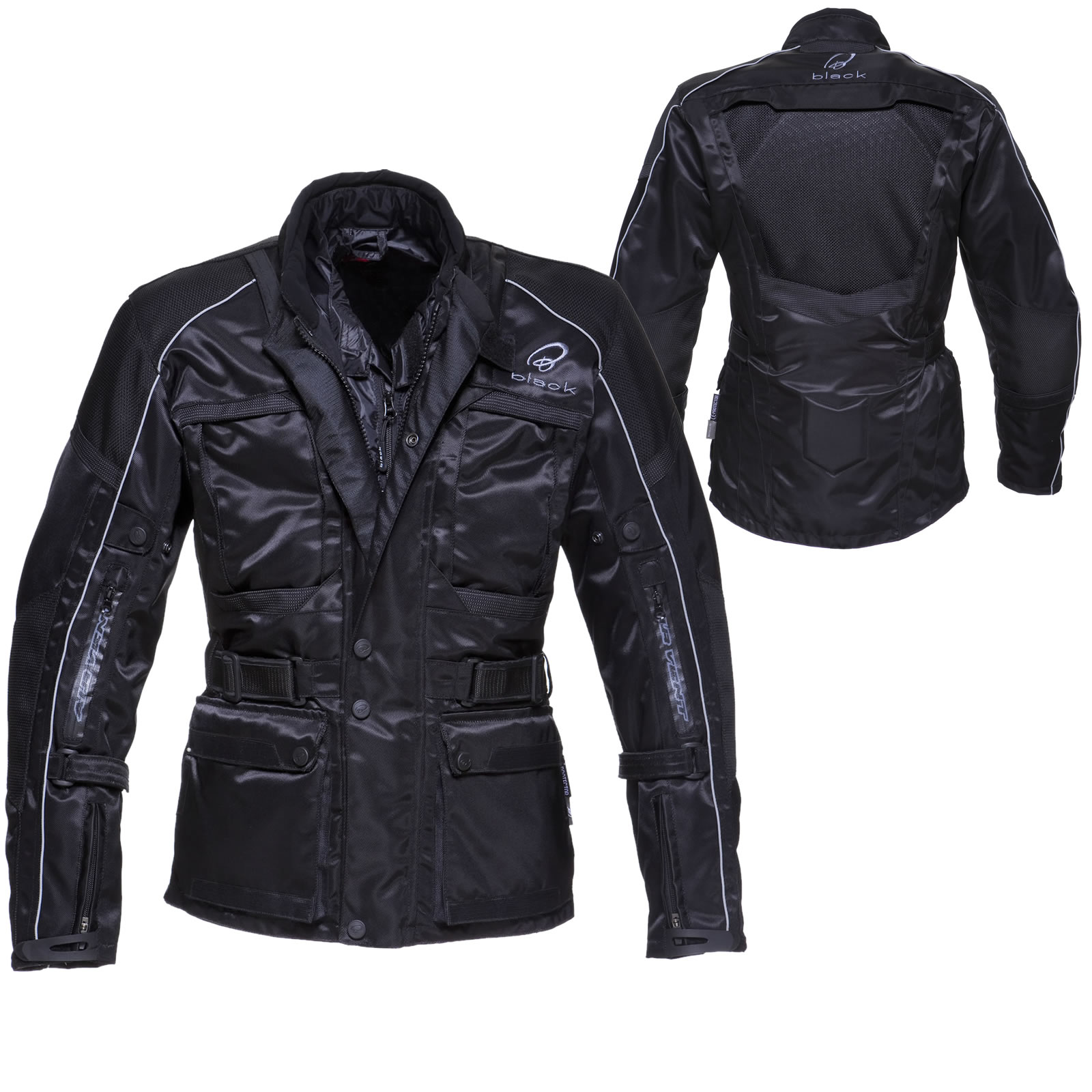 Black CoolIt Pro Motorcycle Jacket Jackets
