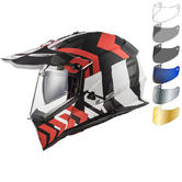 LS2 MX436 Pioneer Xtreme Dual Sport Helmet & FREE Iridium Gold Visor
