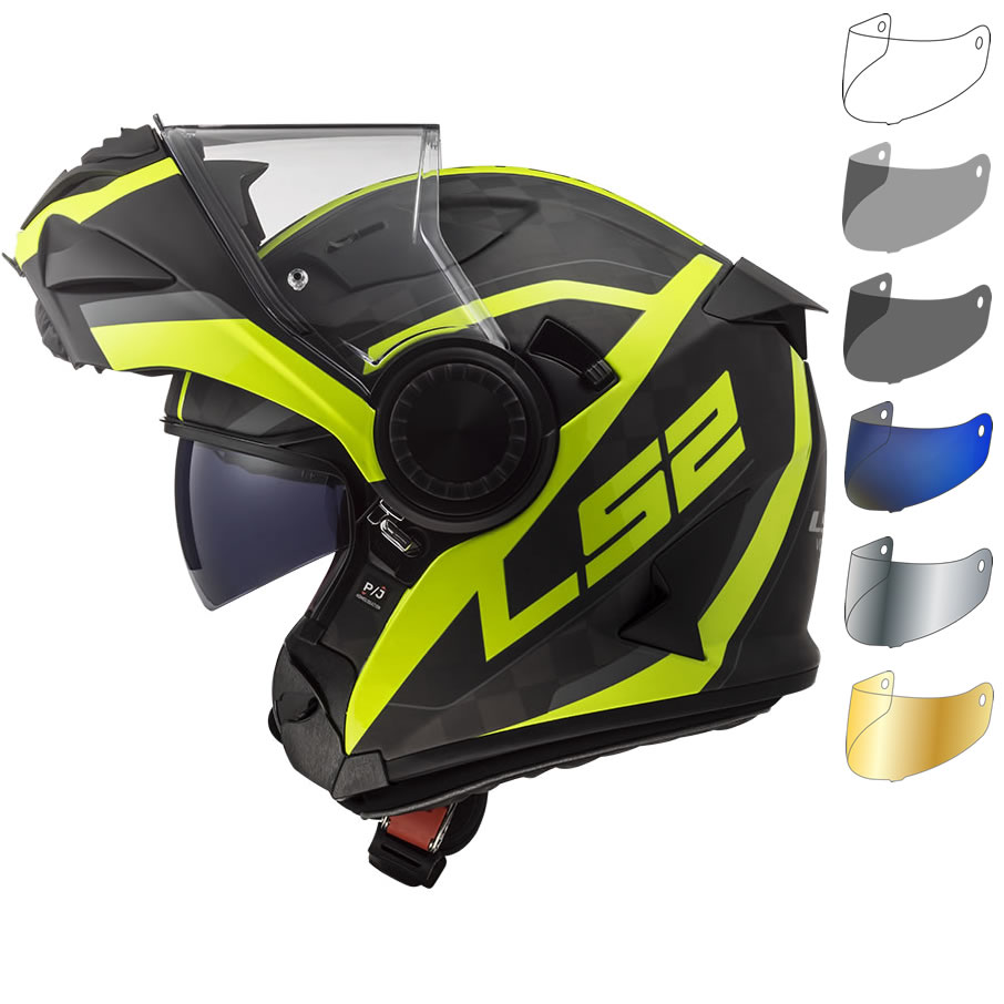 LS2 FF313 Vortex Frame Motorcycle Helmet \u0026 FREE Visor - Flip Front Helmets  - Ghostbikes.com