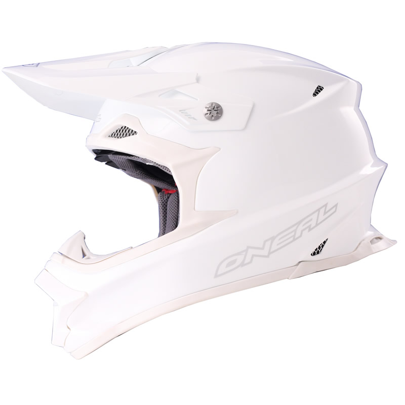 white mx helmet