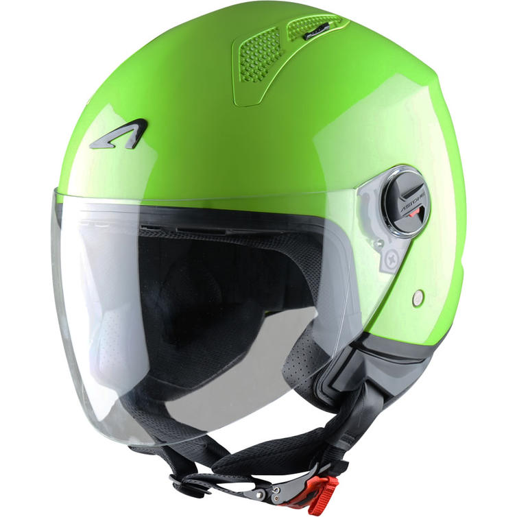 Astone Minijet Open-Face Motorcycle Helmet S Apple Green