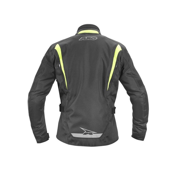 Axo Brave Ladies Motorcycle Jacket XL Black Yellow Ladies Jackets