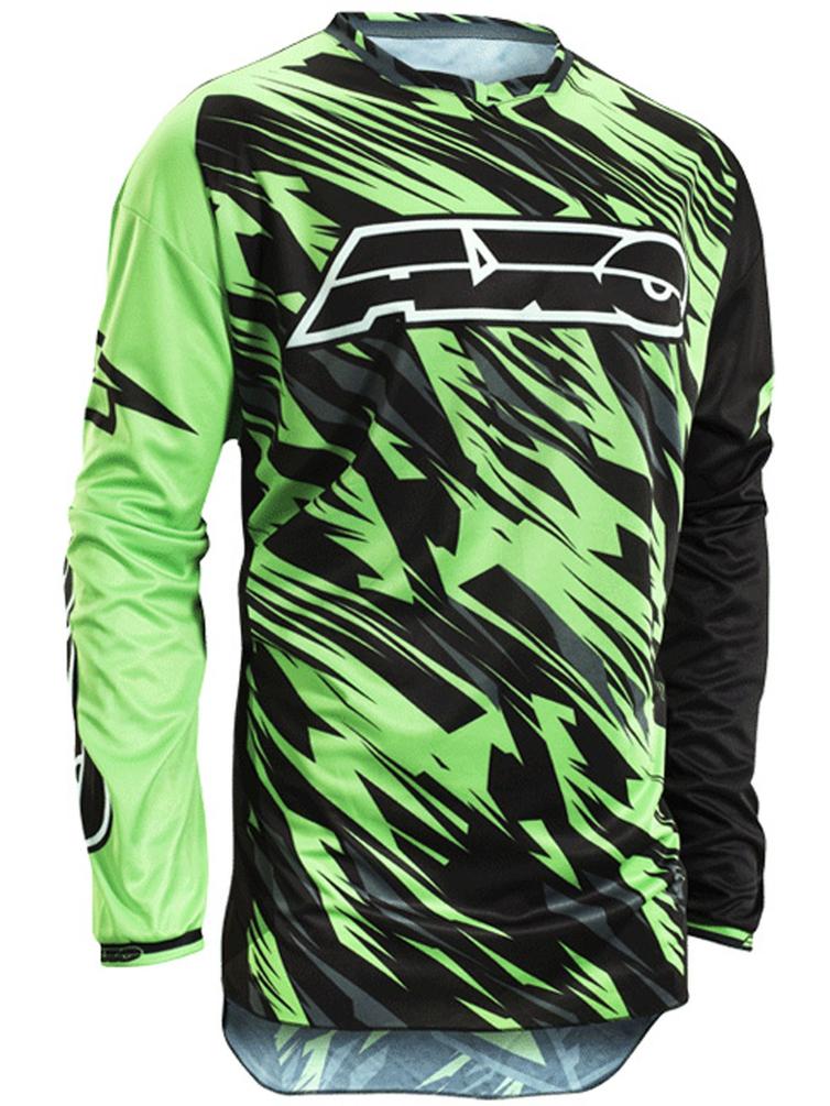 Axo Grunge Motocross Jersey L Black Green