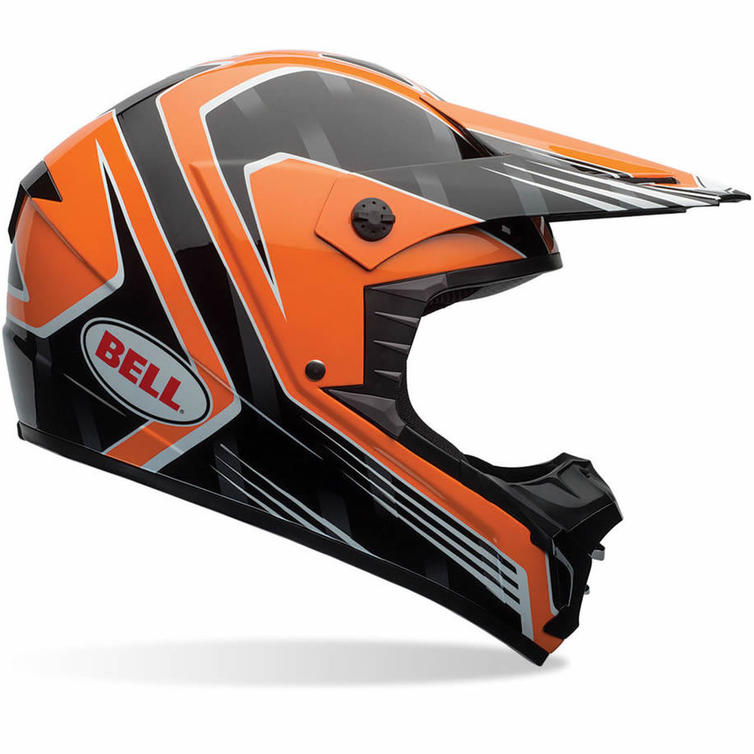 Bell SX1 Race Motocross Helmet XS Orange Secret Sale
