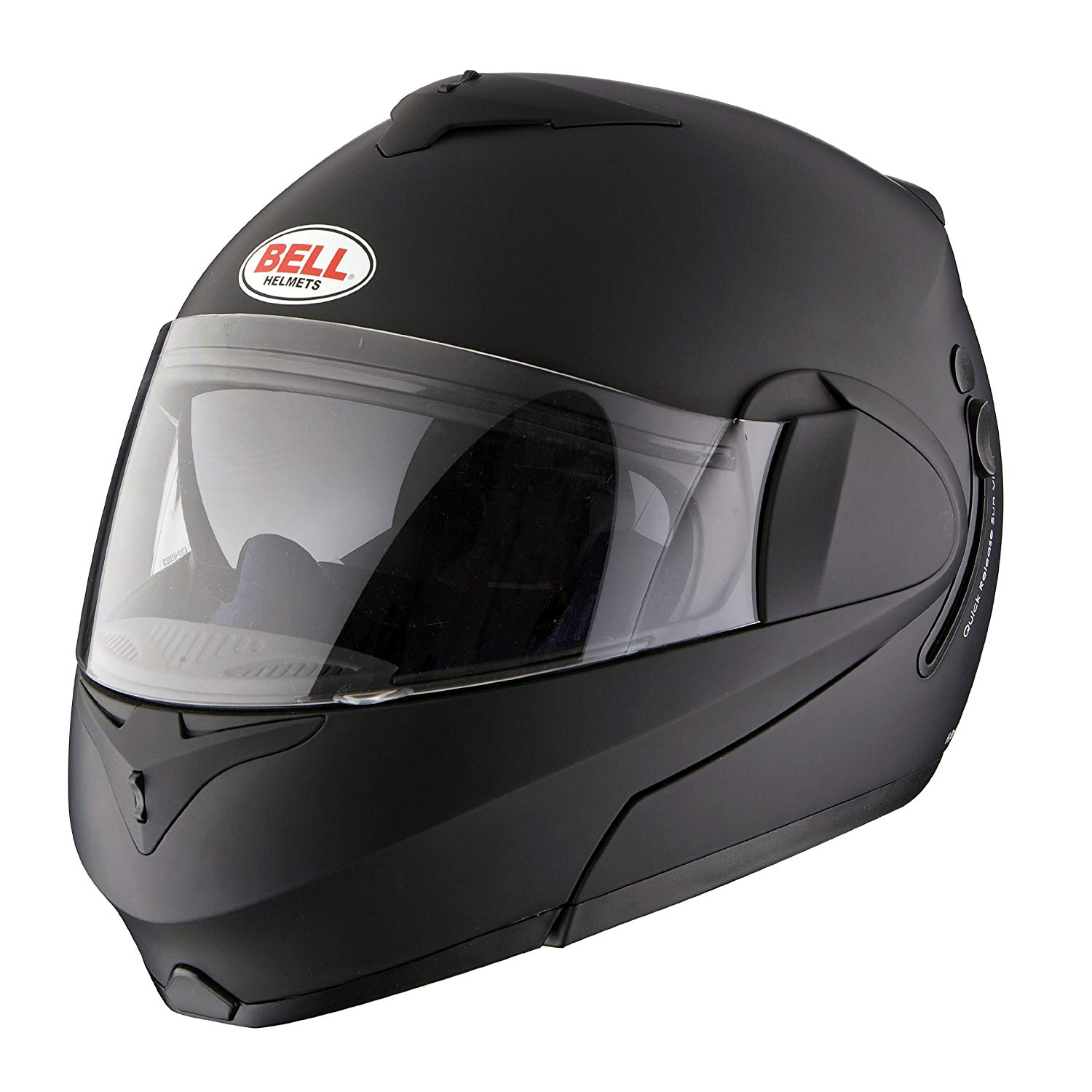 Bell M10 FlipUp Motorcycle Helmet XS Solid Matt Black Flip Up Front