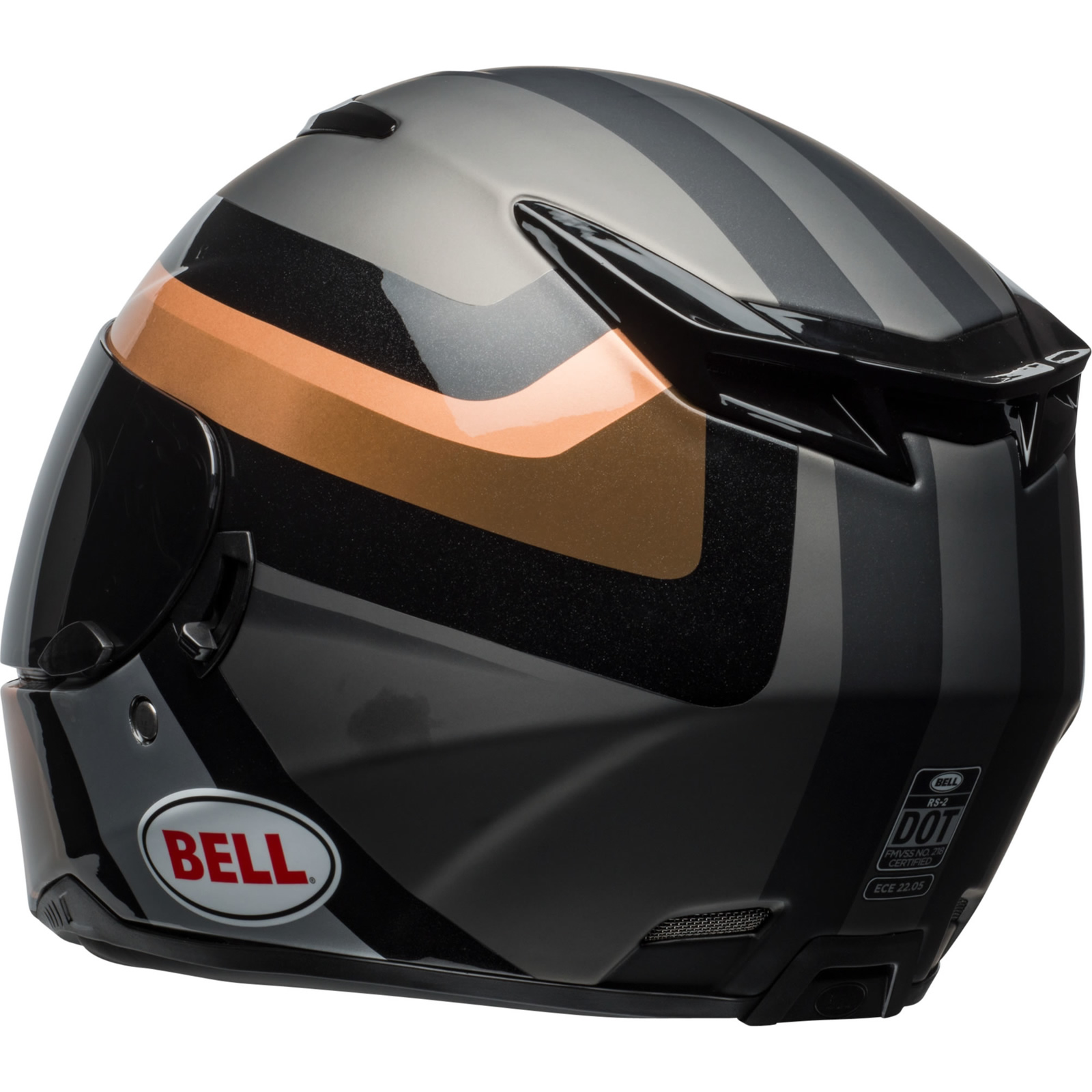 Bell RS2 Empire Motorcycle Helmet XL Matt Copper Black Titanium Full