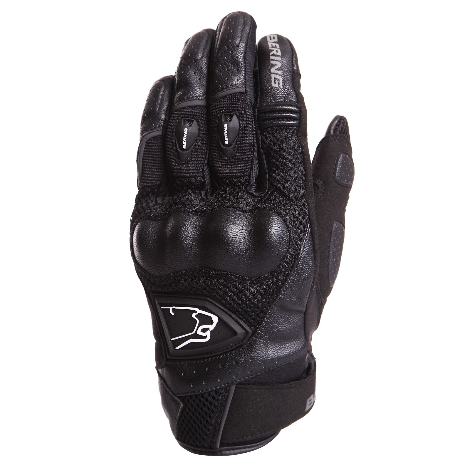 Bering Zeff Textile Motorcycle Gloves T12 Black (2XL) Secret Sale