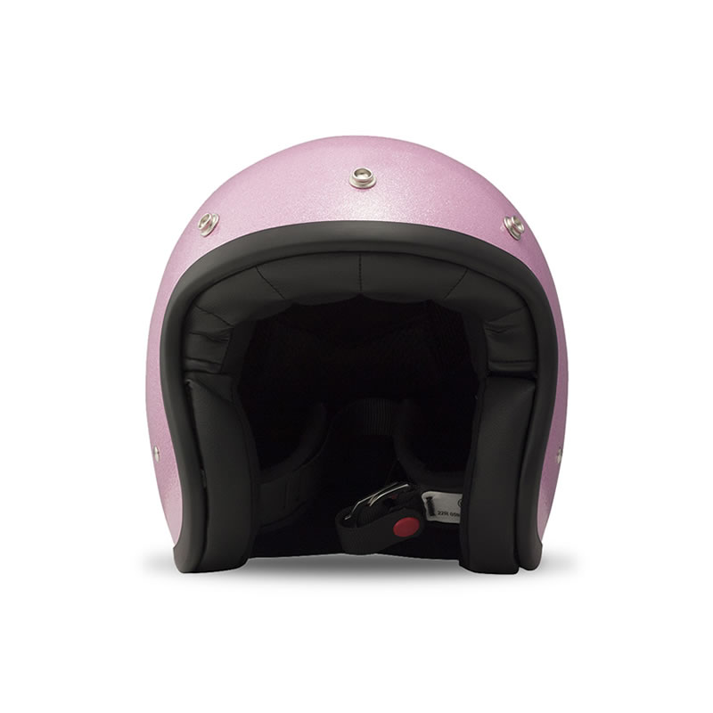 DMD Vintage Open Face Motorcycle Helmet M Glitter Pink Ladies Helmets