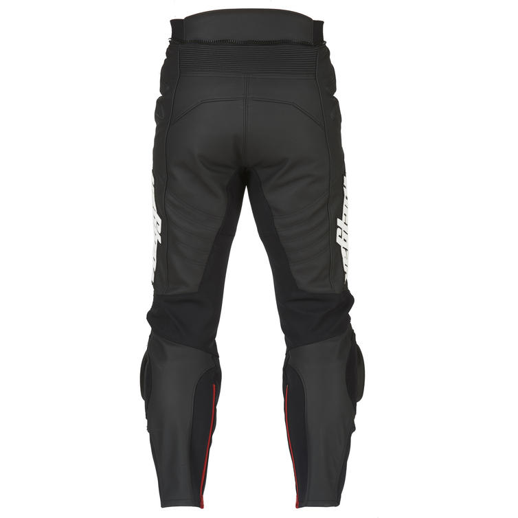 6166-143 38 - Furygan Raptor Leather Motorcycle Trousers 38 Black White (UK 30) - Secret Sale 