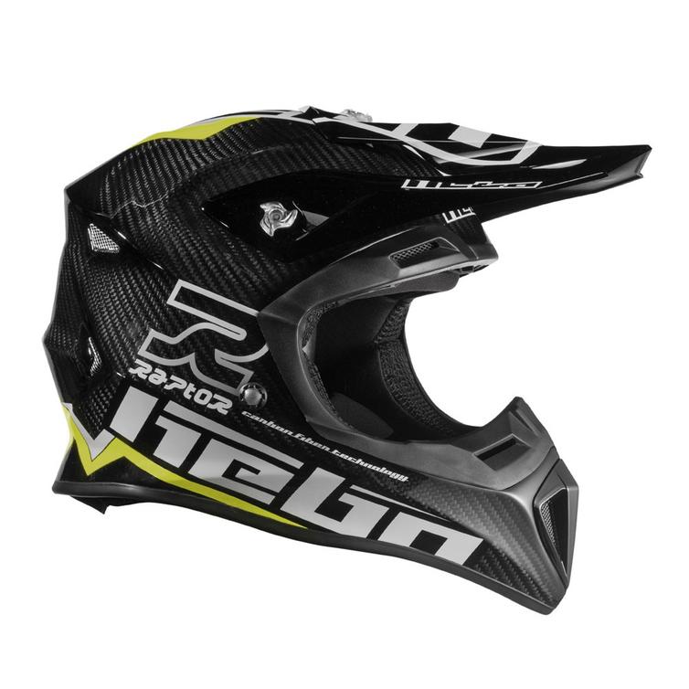 Hebo Enduro Raptor Carbon Motocross Helmet XS Green Secret Sale