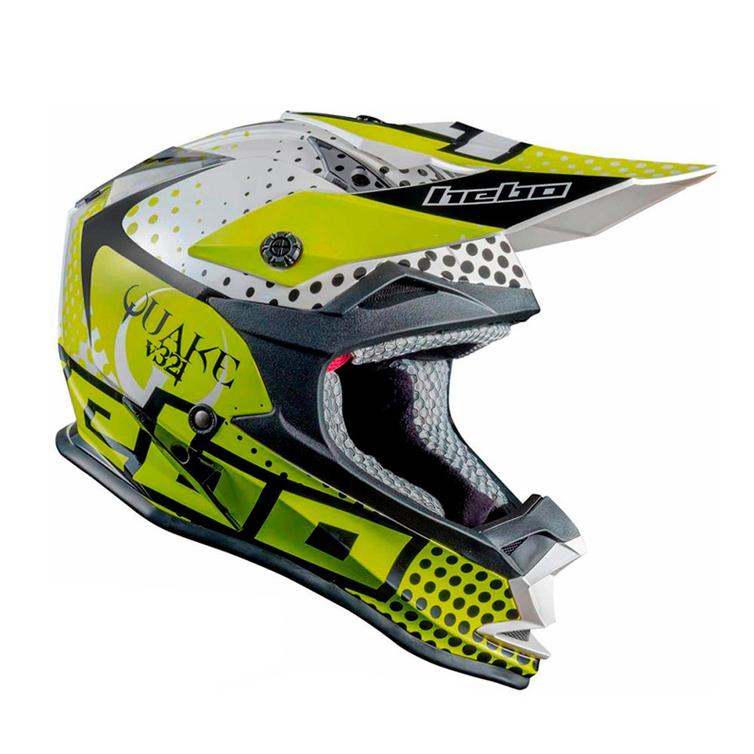 Hebo V321 Junior Quake Motocross Helmet L Yellow