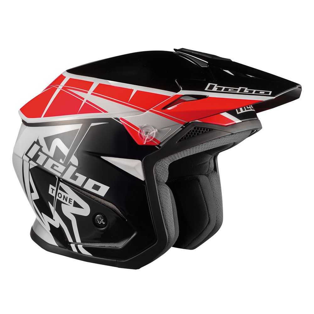 New Adult 2018 Hebo ZONE 5 Pursuit Red POLYCARB Visor Trials Helmet S M L XL New Adult 2018 Hebo ZONE 5 Pursuit Red POLYCARB Visor Trials Helmet S M L XL