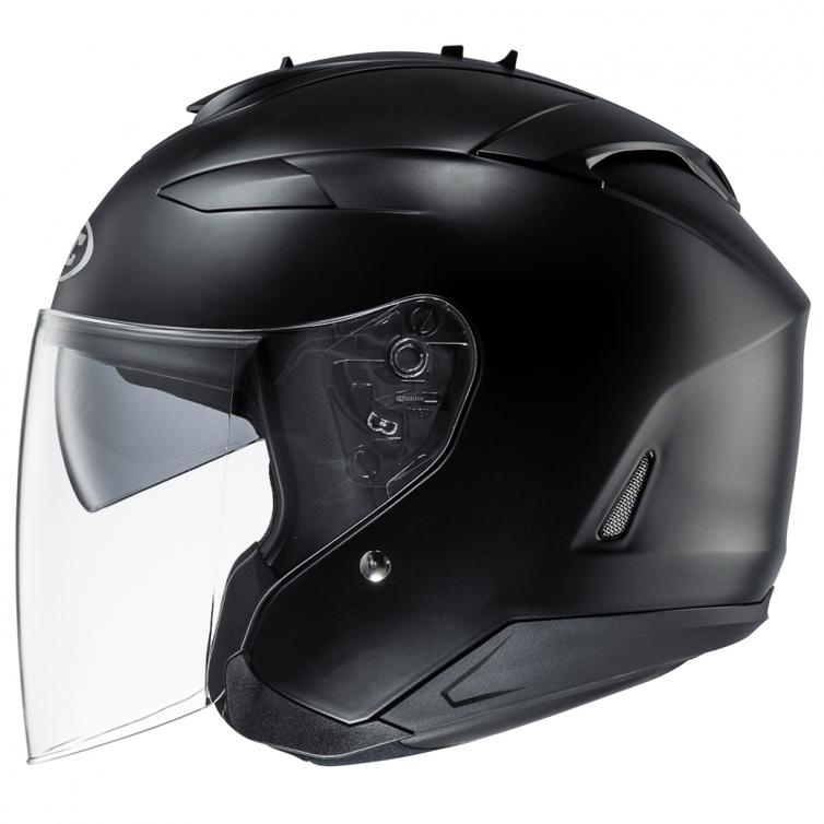 HJC IS33 II Semi Flat Open Face Motorcycle Helmet XS Matt Black