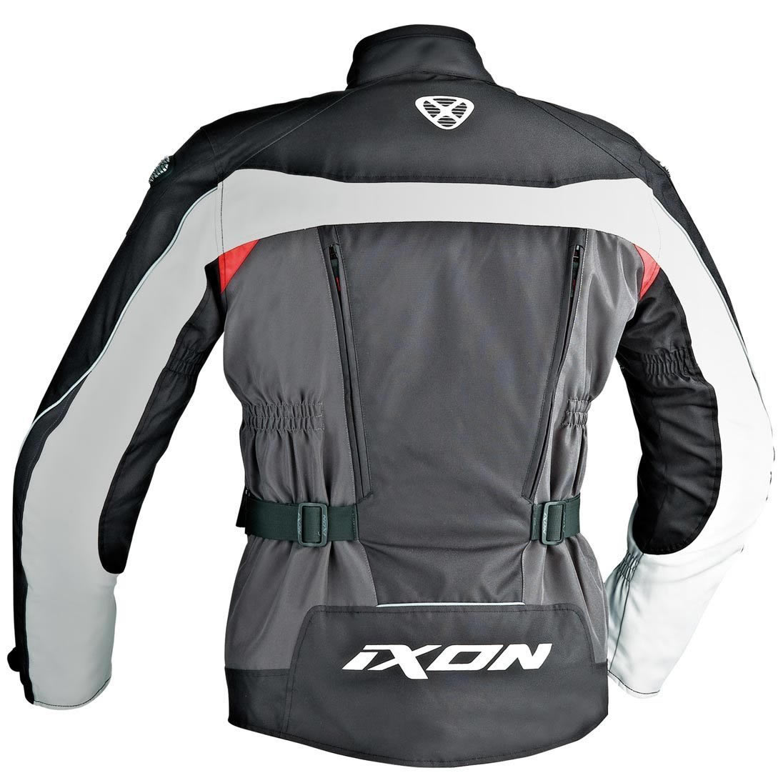 Ixon Corsica Motorcycle Jacket XXL Black Grey Red - Textile Jackets