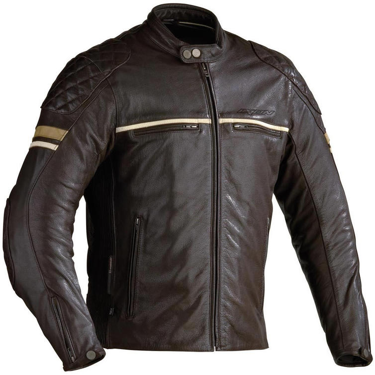 Ixon Motors Men's Motorcycle Jacket 3XL Brown Leather Jackets