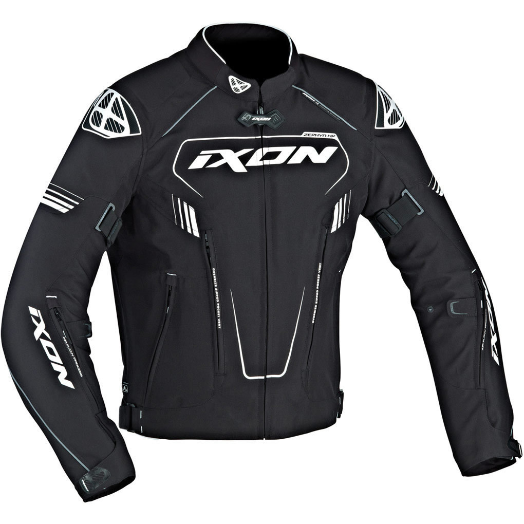 Ixon Zephyr HP Motorcycle Jacket XXL Black White - Textile Jackets ...