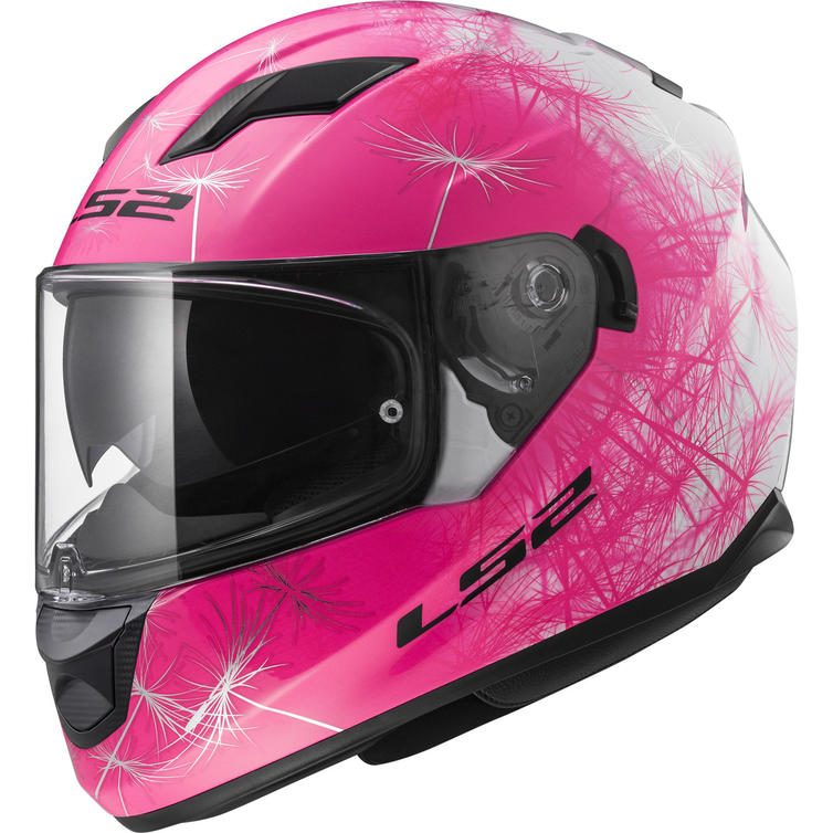 LS2 FF320 Stream Evo Wind Motorcycle Helmet XL White Fluo Pink