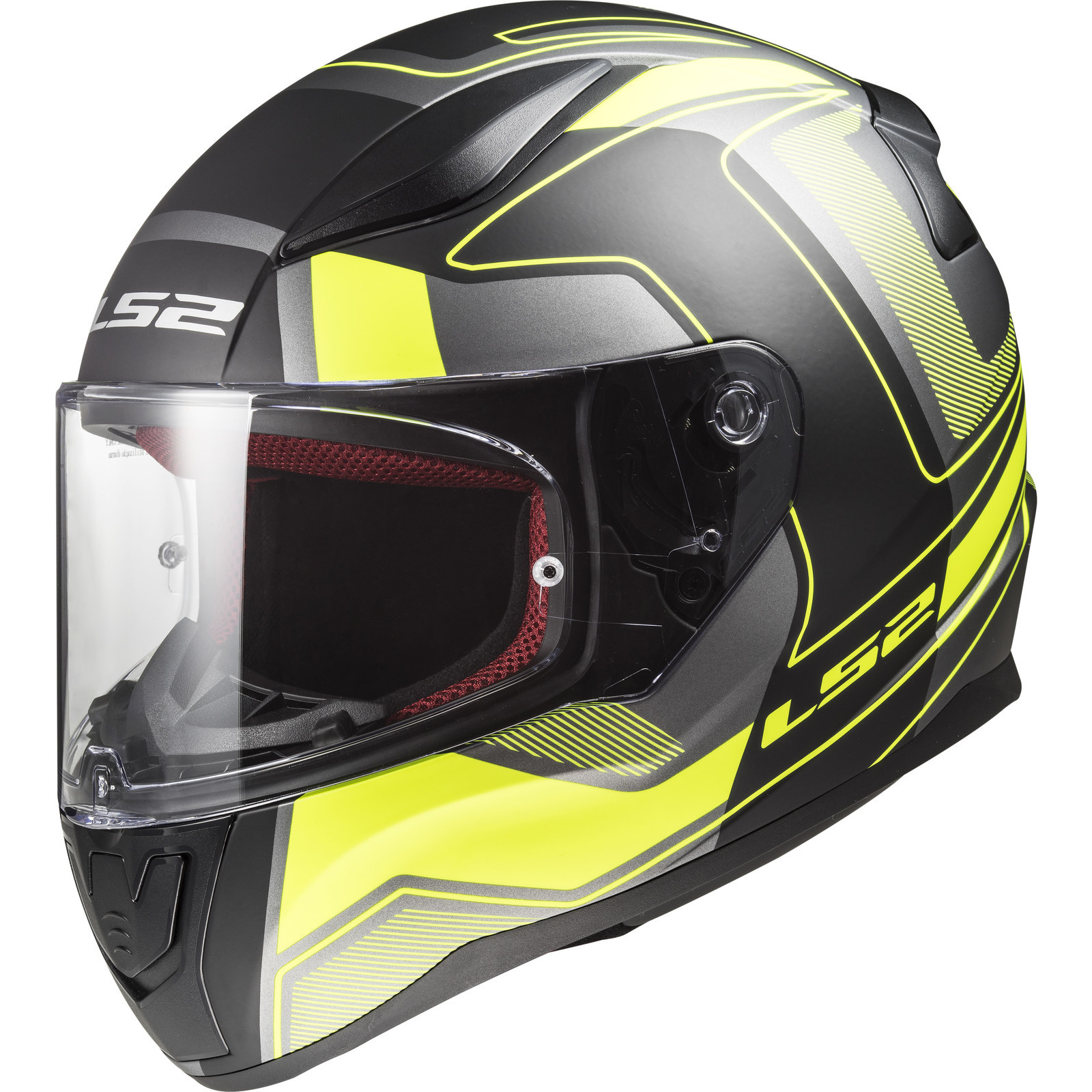 LS2 FF353 Rapid Carrera Motorcycle Helmet XS Black HV Yellow Full