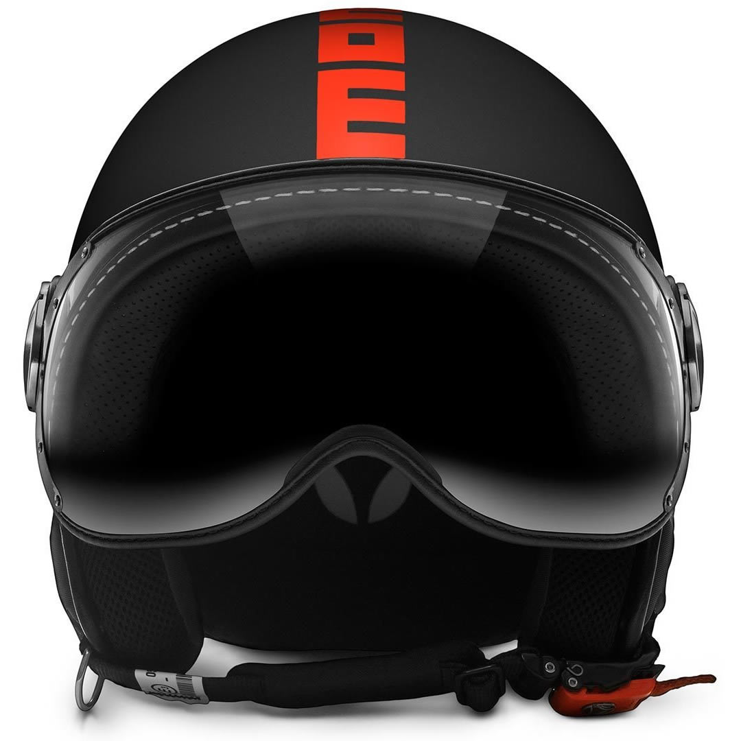 Momo Design FGTR Fluo Open FaceMotorcycle Helmet XS Matt Black Neon