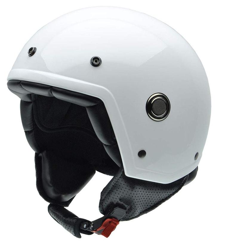 NZI Tonup Solid Open Face Motorcycle Helmet XXS (5253cm) White