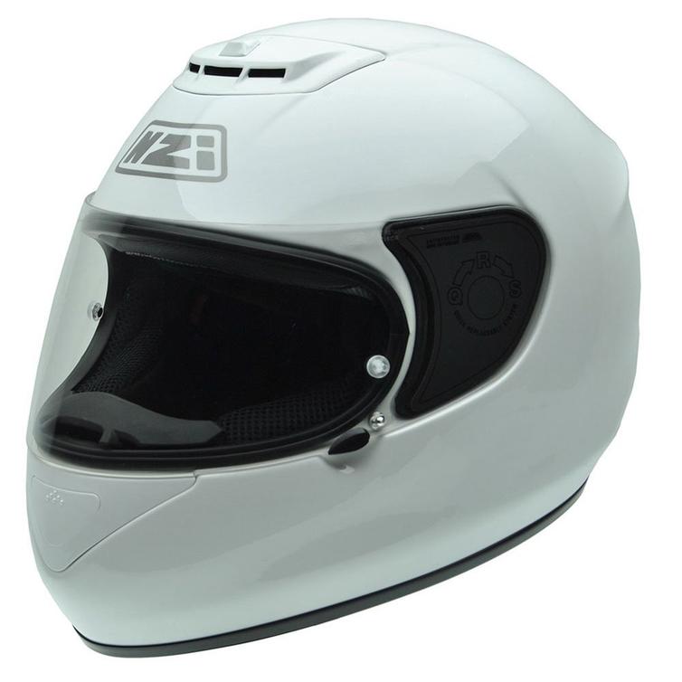 NZI Spyder V Solid Motorcycle Helmet S (55-56cm) White - Full Face Helmets - Ghostbikes.com