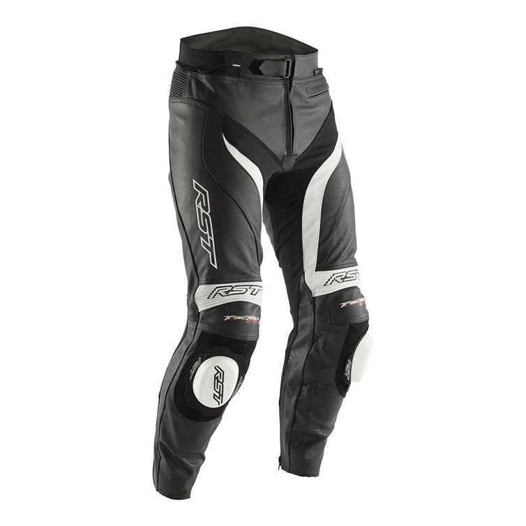 RST Tractech Evo III Leather Motorcycle Trousers UK 32 White