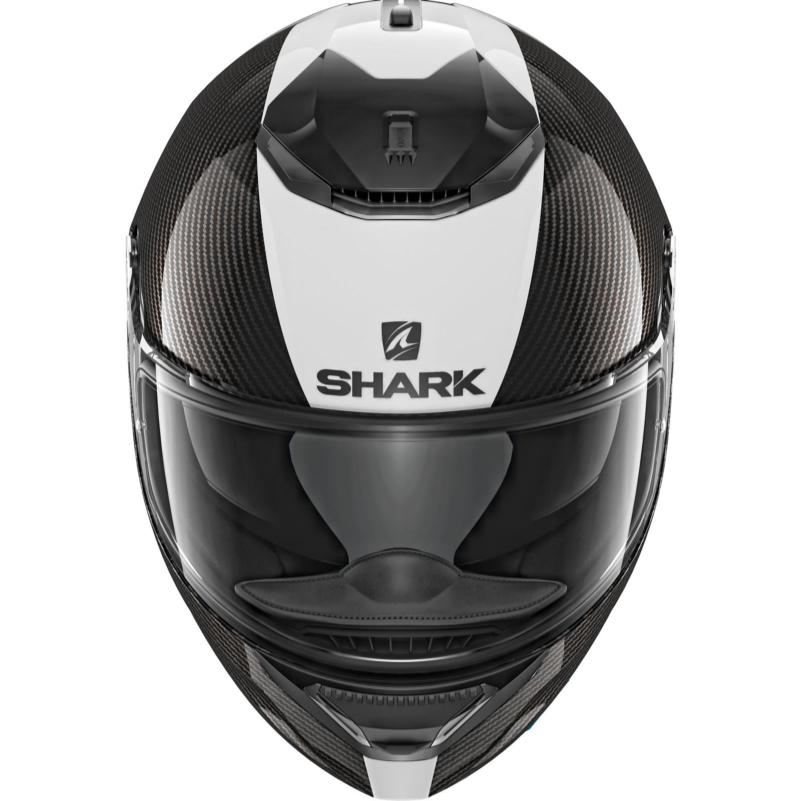 Shark Spartan Carbon Skin Mat Motorcycle Helmet XL White Full Face